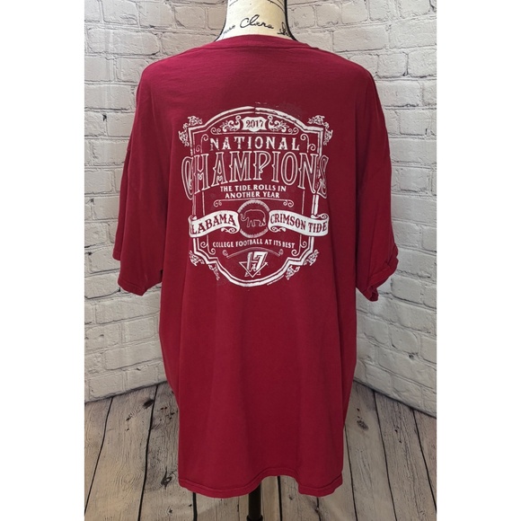 2017 Alabama Crimson Tide National Champions T-Shirt (Size 3X) - Picture 1 of 6